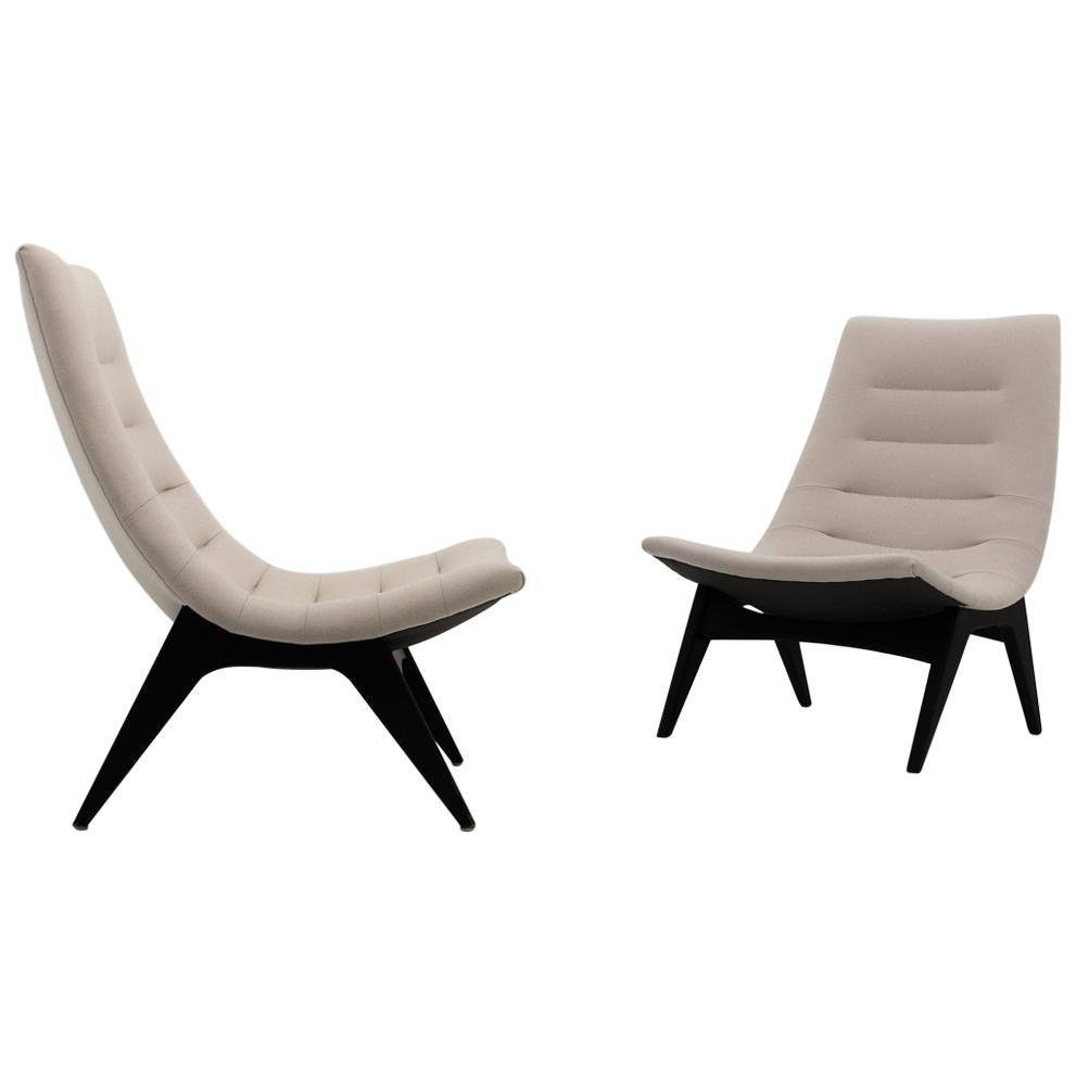 Scandinavian 755 Lounge Chairs by Svante Skogh for Ope Möbler, Sweden, Set of 2