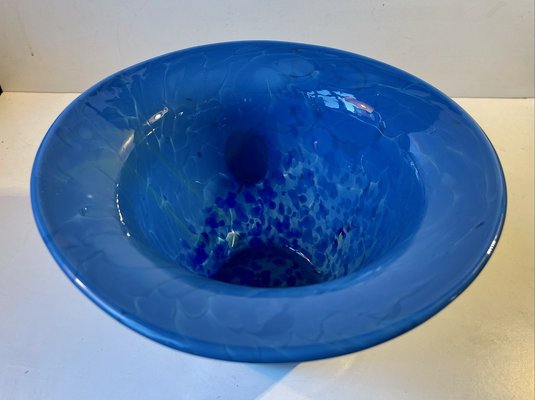 Scandinavian Abstract Blue Centerpiece Fruit Bowl, 1970s-LCR-1236018