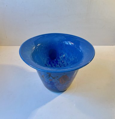 Scandinavian Abstract Blue Centerpiece Fruit Bowl, 1970s-LCR-1236018