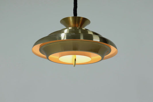 Scandinavian Aluminium Ceiling Lamp, 1960s