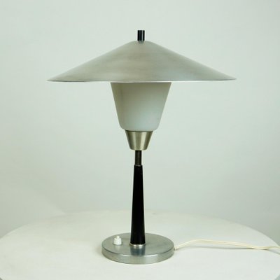 Scandinavian Aluminum and Opaline Glass Table Lamp from Fog & Mørup-MH-861126