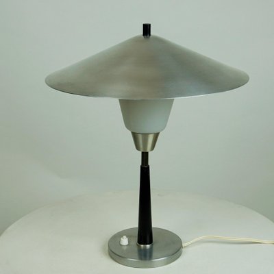 Scandinavian Aluminum and Opaline Glass Table Lamp from Fog & Mørup-MH-861126