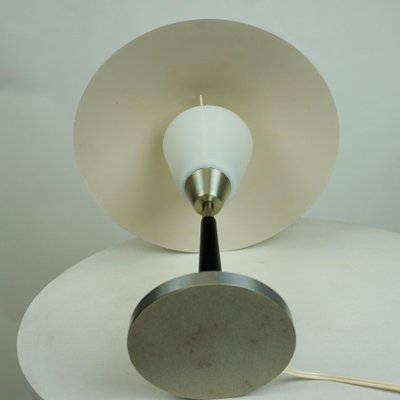 Scandinavian Aluminum and Opaline Glass Table Lamp from Fog & Mørup-MH-861126