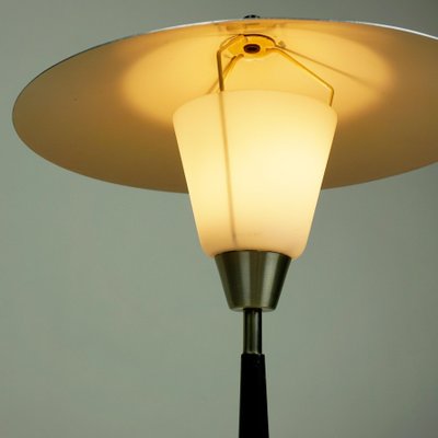 Scandinavian Aluminum and Opaline Glass Table Lamp from Fog & Mørup-MH-861126