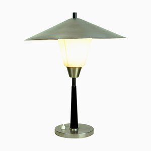 Scandinavian Aluminum and Opaline Glass Table Lamp from Fog & Mørup-MH-861126