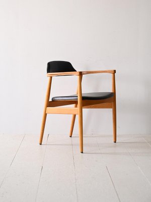 Scandinavian Armchair in Leatherette, 1960s-QWP-1816352