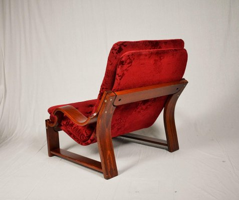 Scandinavian Armchair & Tabouret, 1960s, Set of 2-TZ-1231994