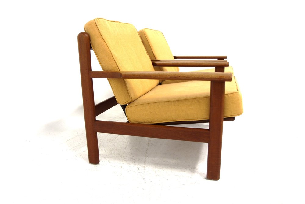 Scandinavian Armchairs in Teak by Poul M. Volther for Gemla Möbler, Sweden, 1960s, Set of 2