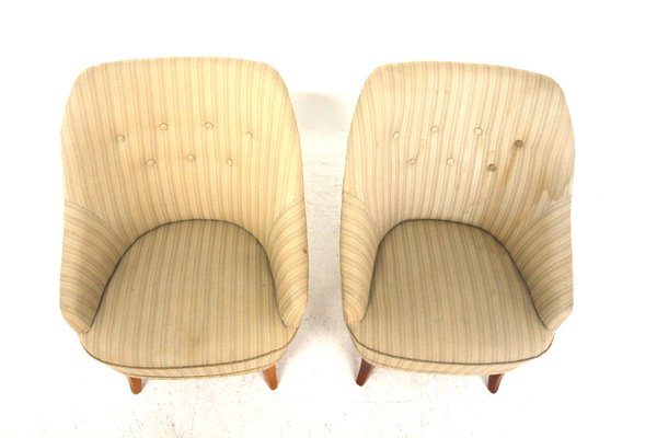 Scandinavian Armchairs, Sweden, 1940s, Set of 2-GEK-2043489