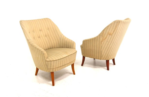 Scandinavian Armchairs, Sweden, 1940s, Set of 2-GEK-2043489