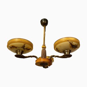 Scandinavian Art Deco Ceiling Lamp, Sweden, 1940s-HVI-1812045