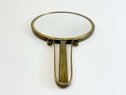 Scandinavian Art Deco Hand Mirror by Carl-Einar Borgström for Ystad-Metall-SFW-1178461