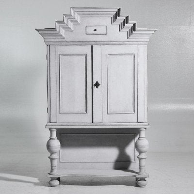 Scandinavian Baroque 2-Part Cabinet, 18th Century-SA-1739457