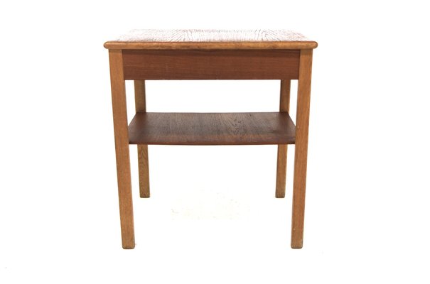 Scandinavian Bedside Table in Teak and Oak, 1960-GEK-1774728