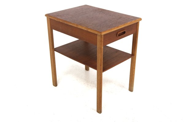 Scandinavian Bedside Table in Teak and Oak, 1960-GEK-1774728