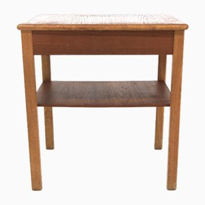 Scandinavian Bedside Table in Teak and Oak, 1960-GEK-1774728