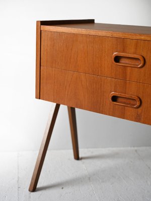 Scandinavian Bedside Table with Drawers, 1960s-QWP-2042026