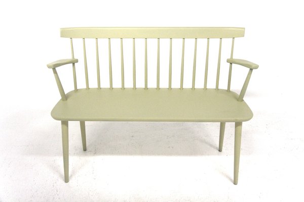 Scandinavian Beech Bench, Sweden, 1950s-GEK-1749582