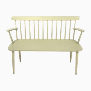 Scandinavian Beech Bench, Sweden, 1950s-GEK-1749582