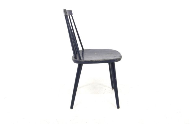 Scandinavian Beech Chair Pinnstol, Sweden, 1960s-GEK-2022939