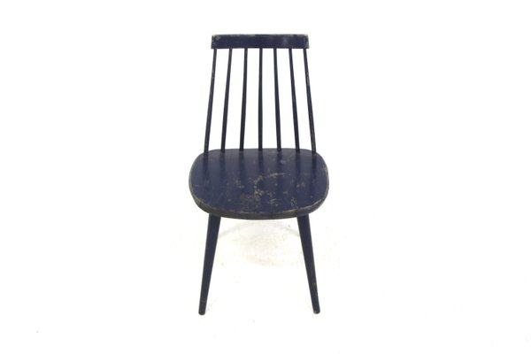 Scandinavian Beech Chair Pinnstol, Sweden, 1960s-GEK-2022939