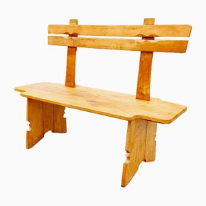 Scandinavian Birch Free Form Bench, 1950s-ES-1725093