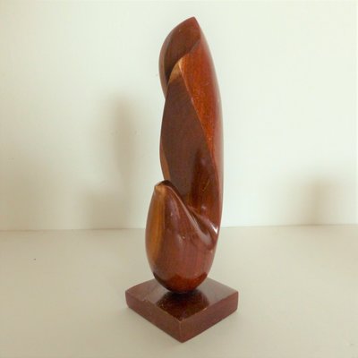 Scandinavian Bird Sculpture in Teak, 1950s-WK-1057274