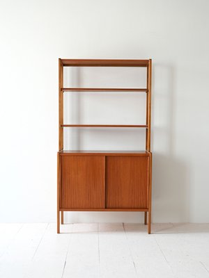 Scandinavian Bookcase with Storage Compartment, 1960s-QWP-2042002