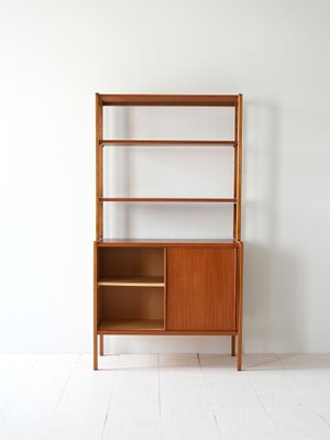 Scandinavian Bookcase with Storage Compartment, 1960s-QWP-2042002