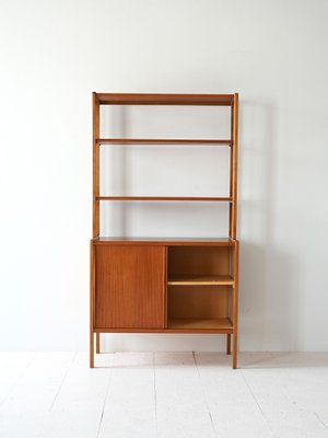 Scandinavian Bookcase with Storage Compartment, 1960s-QWP-2042002