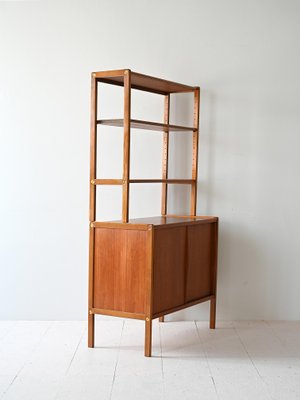 Scandinavian Bookcase with Storage Compartment, 1960s-QWP-2042002