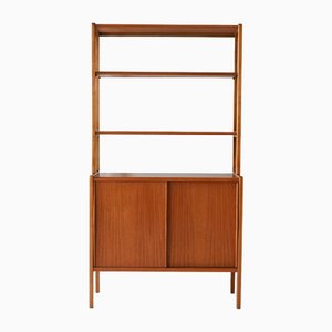 Scandinavian Bookcase with Storage Compartment, 1960s-QWP-2042002