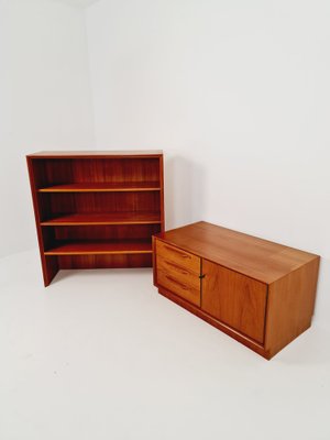 Scandinavian Bookshelf in Teak Veneer by Strobeck, Denmark, 1960s-IQR-1323944