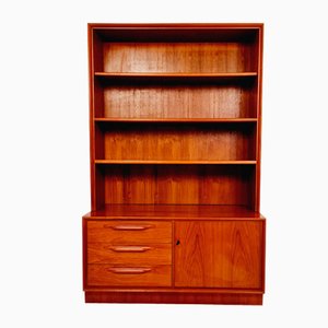 Scandinavian Bookshelf in Teak Veneer by Strobeck, Denmark, 1960s-IQR-1323944