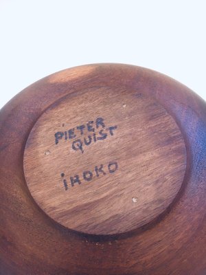 Scandinavian Bowl in Teak by Pieter Quist for Iroko, 1960s-RQV-1368286