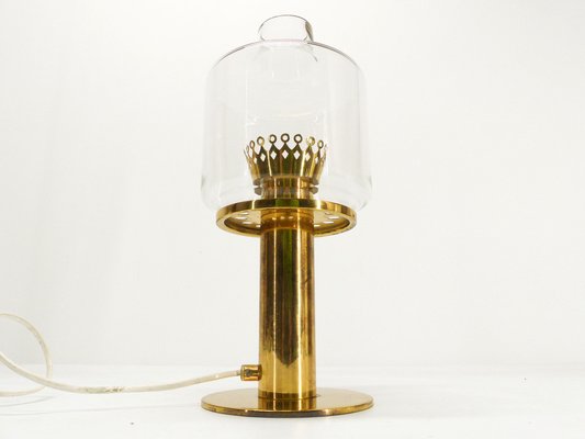 Scandinavian Brass and Glass B 102 Table Lamp by Hans-Agne Jakobsson for Hans-Agne Jakobsson AB Markaryd, 1960s-DQG-1795779