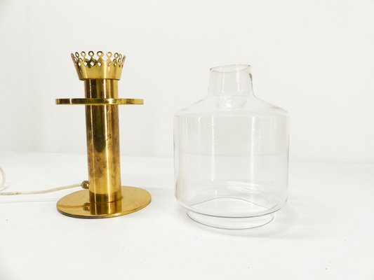 Scandinavian Brass and Glass B 102 Table Lamp by Hans-Agne Jakobsson for Hans-Agne Jakobsson AB Markaryd, 1960s-DQG-1795779