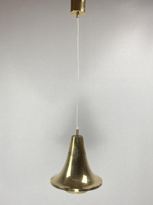 Scandinavian Brass Hanging Pendant Lamp attributed to Hans Agne Jakobson for Markaryd, Sweden, 1960s-BHG-1813827