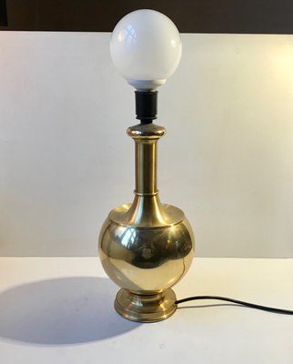 Scandinavian Brass Table Lamp from ABO, 1970s-LCR-892914