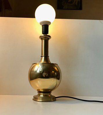 Scandinavian Brass Table Lamp from ABO, 1970s-LCR-892914