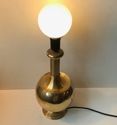 Scandinavian Brass Table Lamp from ABO, 1970s-LCR-892914