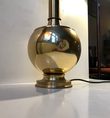 Scandinavian Brass Table Lamp from ABO, 1970s-LCR-892914