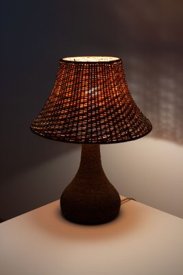 Scandinavian Brutalist Ceramic Table Lamp-TM-1988285