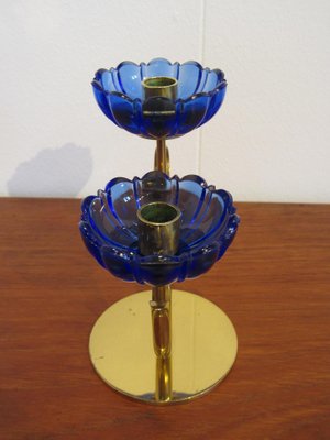 Scandinavian Candleholder by Gunnar Ander for Ystad-Metall, 1950s-YDZ-831863