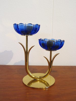 Scandinavian Candleholder by Gunnar Ander for Ystad-Metall, 1950s-YDZ-831863