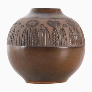 Scandinavian Ceramic Round Vase by Göran Andersson for Upsala Ekeby, 1960s-PI-703212