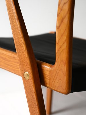 Scandinavian Chair in Teak and Imitation Leather, 1960s-QWP-2042080