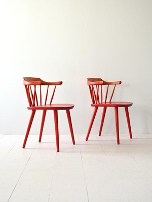 Scandinavian Chairs by Yngve Ekström, 1960s, Set of 2-QWP-2034913