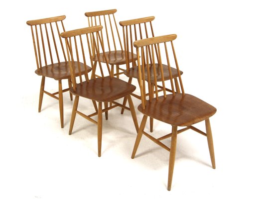 Scandinavian Chairs from Edsby Verken, 1960, Set of 5-GEK-1765483