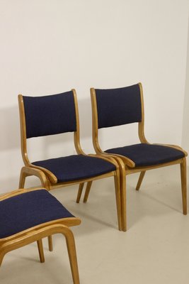 Scandinavian Chairs in Curved Wood, 1960s, Set of 4-OTF-2022562